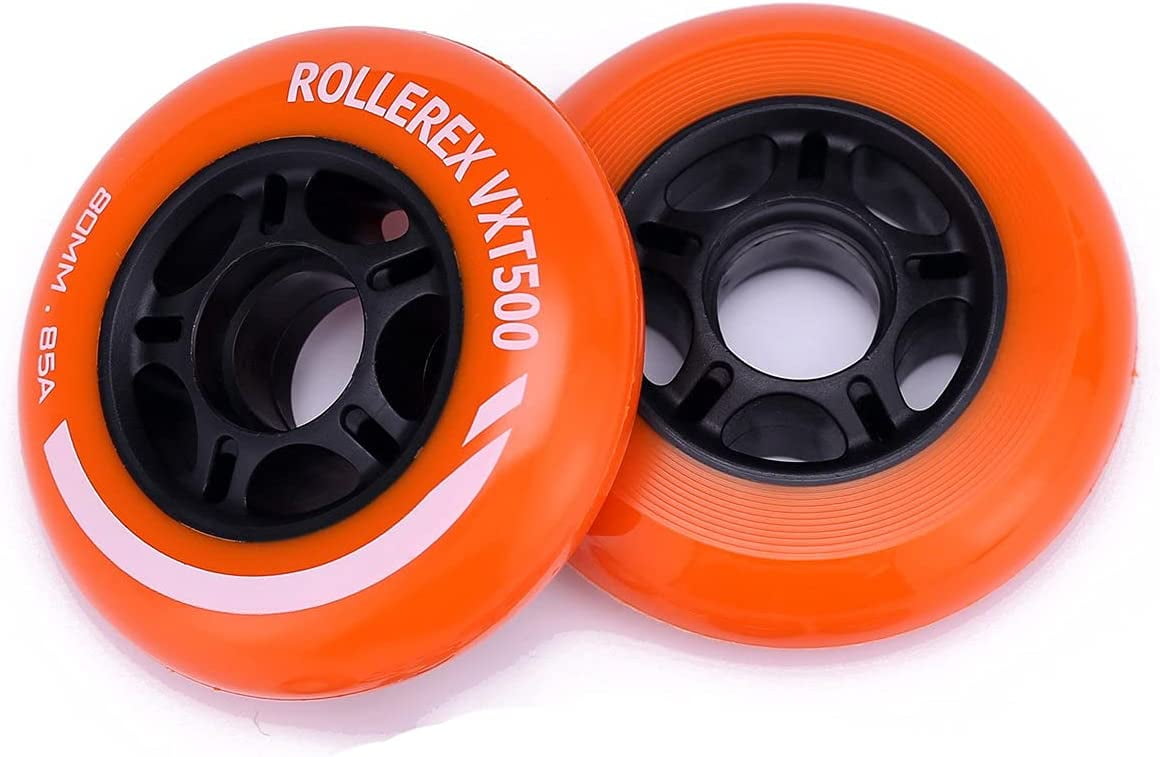 Rollerex 2-Pack, Glowrider 92A LED Light Up Wheels w/ Bearings - Glow ...