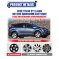thumbnail image 2 of 4 Pcs Enjoliveurs en Acier de 17 Pouces pour Toyota Rav4 2013 2014 2015 2016 2017 2018, Installation à Clipser avec Anneaux de Rétention, Laque, 2 of 7