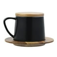 thumbnail image 1 of 1 Set Practical Coffee Mug Breakfast Mug Simple Milk Juice Mug with Lid, 1 of 9