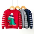 thumbnail image 4 of Staki Baby Ugly Christmas Sweater Christmas Baby Boy Sweater Long Sleeve Kids Knit Sweatshirt Toddler Infant Fall Winter Pullover(Gray,2-3 Years), 4 of 4