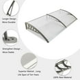 thumbnail image 3 of Zimtown 35.4"x 77" Abc Awning Patio Eaves Outdoor Cover Gray, 3 of 11