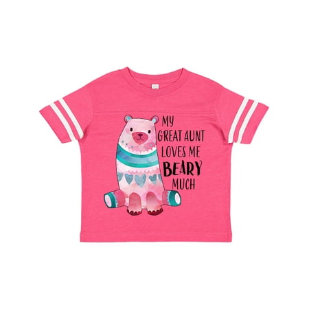

Inktastic My Great Aunt Loves Me Beary Much with Cute Bear Gift Toddler Boy or Toddler Girl T-Shirt