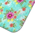 thumbnail image 5 of Pioneer Flower Floral Print Pattern Kitchen Dish Drying Mat 1 Pack, Ultra Absorbent Microfiber Drainer Mat, 16"x18", 5 of 6