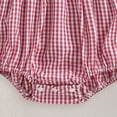thumbnail image 4 of JUMEYU Newborn Fourth of July Bodysuits Girl Baby Girl Romper Newborn Girl Short Sleeve Romper Jumpsuit Outfit Cute Clothes 0 3 6 9 12 18 24 Months (Red,6-12 Months), 4 of 7