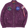 thumbnail image 1 of CORIRESHA Chaquetas bomber ajustadas para hombre Apollo NASA, 1 of 6