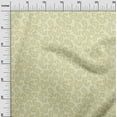 thumbnail image 3 of oneOone Velvet Light Yellow Fabric Asian Floral Paisley Dress Material Fabric Print Fabric By The Yard 58 Inch Wide, 3 of 4