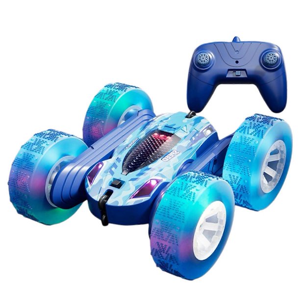 2.4G Stunt RC-Car Off Road Electric Race Double Sided 360 RTR Toy with LED Light for Kids