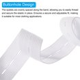thumbnail image 4 of Elastic Sewing Bands, 1Pcs 43 Yards 0.8 Inch - Polyester Flat Sewing Band with Buttonhole  for DIY Belt (White), 4 of 6