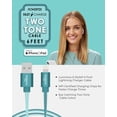 thumbnail image 4 of Liquipel Powertek iPad & iPhone Charger Cable, Fast Charging 6ft MFI Certified Lightning to USB Cord, Two Tone, 4 of 7