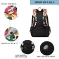 thumbnail image 4 of FORMRS School Backpack 17" Student Travel Bag with Laptop Compartment, Pink Floral Blooms, 4 of 7