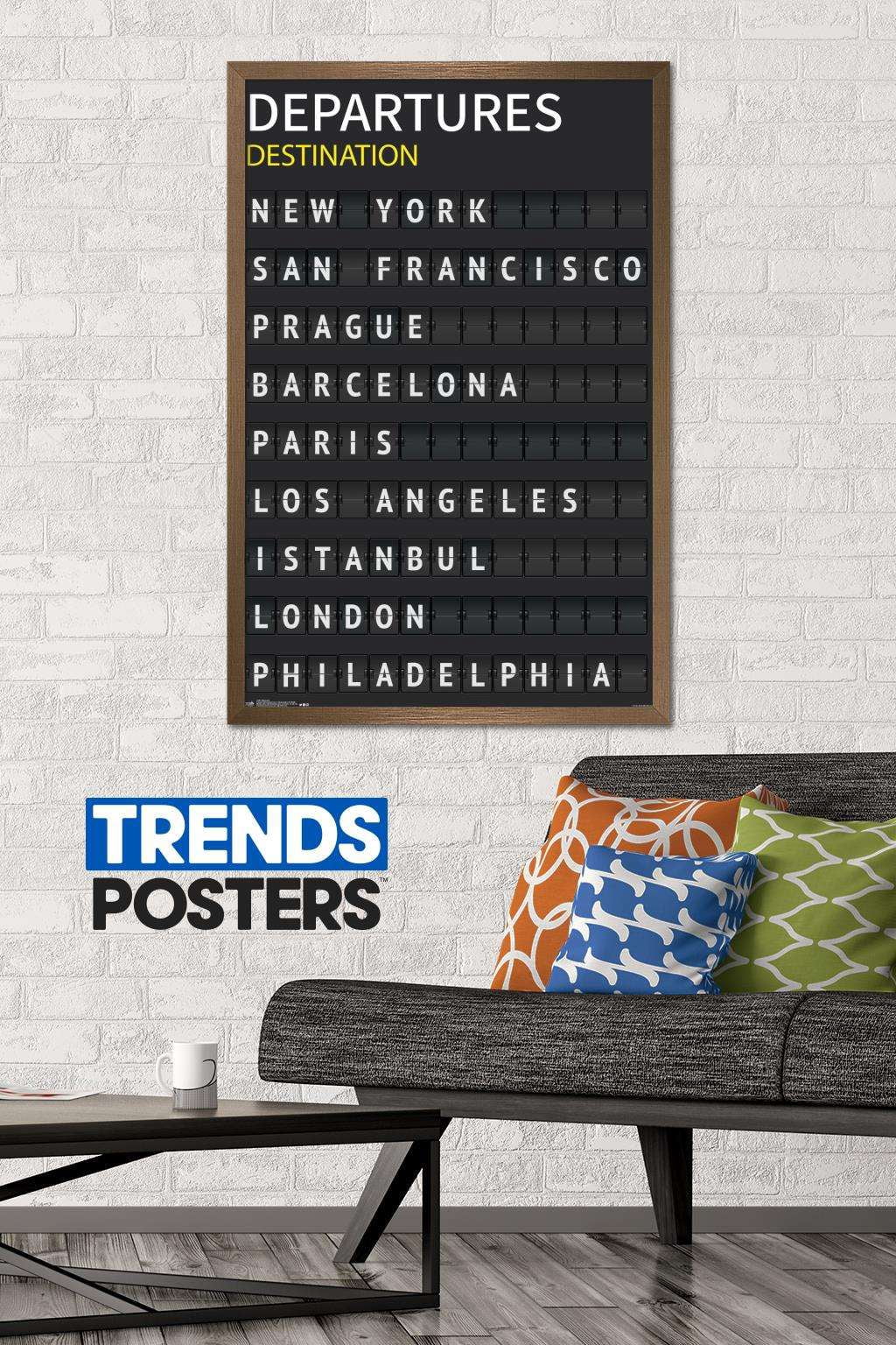 Flipboard - Destination Wall Poster, 22.375" x 34", Framed