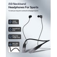 thumbnail image 4 of Neckband Bluetooth Headphones, 1000H Extra Battery Life Magnetic Earbuds Noise Cancelling, 80H Playtime Running Headphones Around Neck with Mic, Wireless HiFi Stereo Earphones, Cool Tech Gifts, 4 of 11