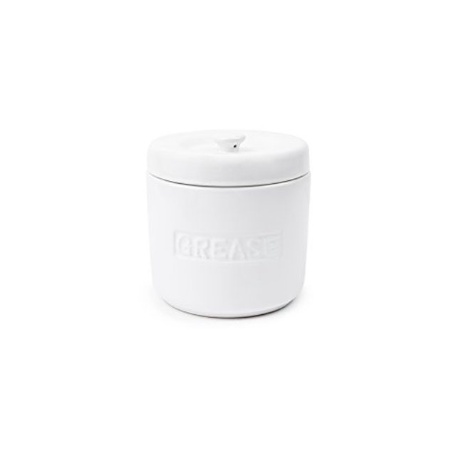 Fox Run 6238 Récipient à Graisse en Porcelaine, Blanc, 5 x 5 x 5 Pouces