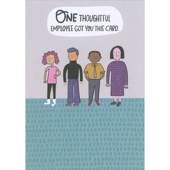 Designer Greetings One Thoughtful Employee Funny / Humorous 3D Spring Activated Pop Out Boss's Day Card from All : Group