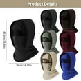 thumbnail image 3 of Ski Mask for Men,Winter Mask,Winter Ski Mask Balaclava for Men & Women,Windproof Fleece Face Cover Hat Neck Warmer for Snowboarding,Motorcycle,Hiking(Dark Gray), 3 of 6