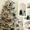 thumbnail image 4 of 100-Piece Shatterproof Plastic Christmas Ornaments Set in Matte, Glitter, and Shiny Finishes, 3-6cm Tree Baubles for Holiday Decor, 4 of 6