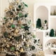 thumbnail image 4 of Adornos para árbol de Navidad | Adornos de lazo rojo brillante de 8 cm para decoración navideña de interior y exterior | Accesorios para ventanas y adornos de regalo, 4 of 5