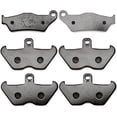 thumbnail image 2 of KMG Front + Rear Brake Pads Compatible with 1997-2000 BMW R 850 C - Non-Metallic Organic NAO Brake Pads Set, 2 of 4