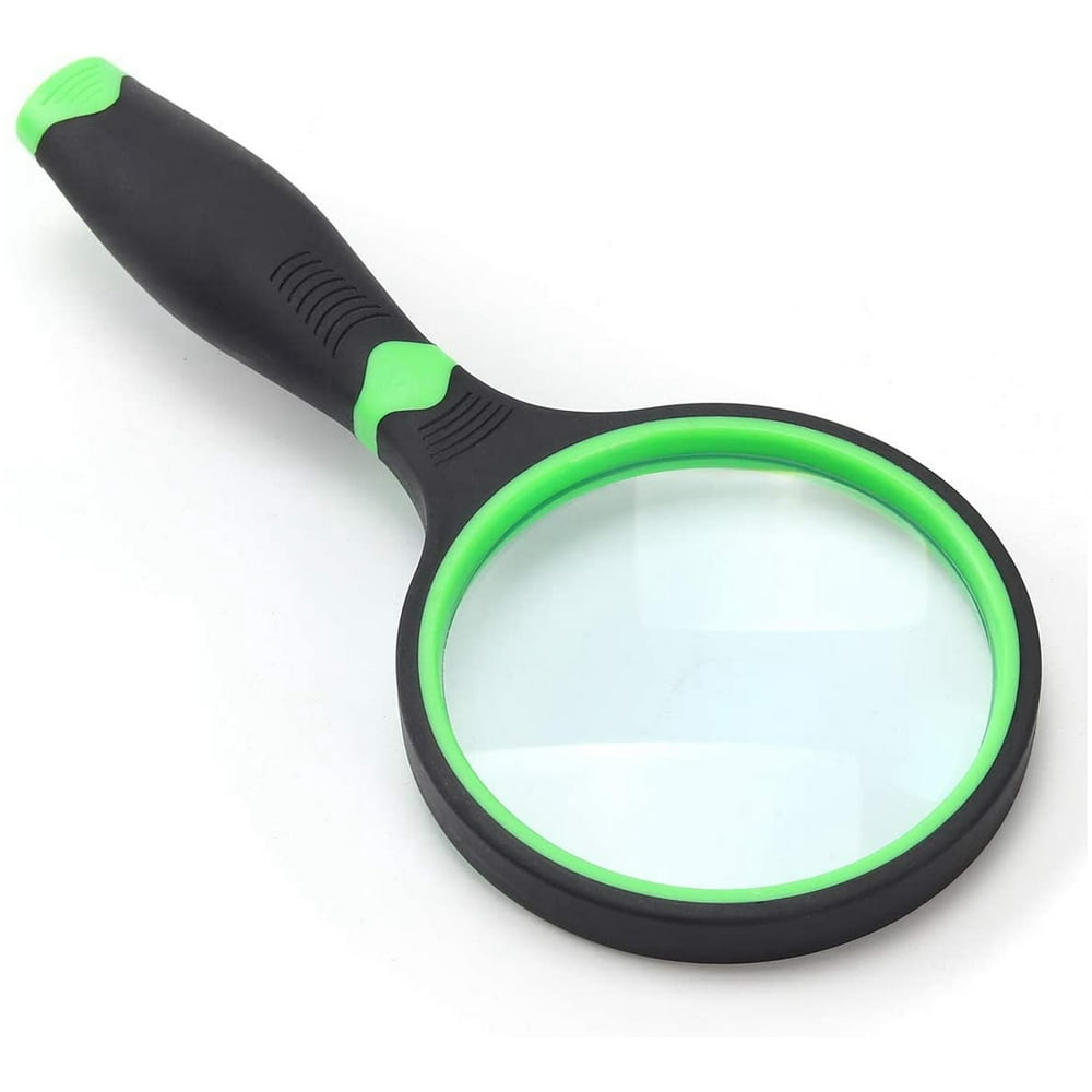 4X Magnifying Glass for Reading and Hobbies, 75mm NonScratch Glass
