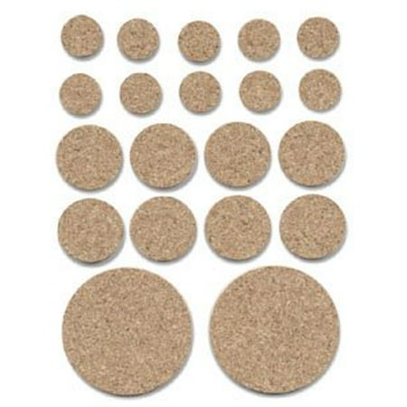 Cork Disks Protective Adhesive Cork Discs, Assorted
