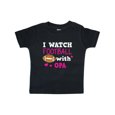

Inktastic I Watch Football with My Opa Gift Baby Girl T-Shirt