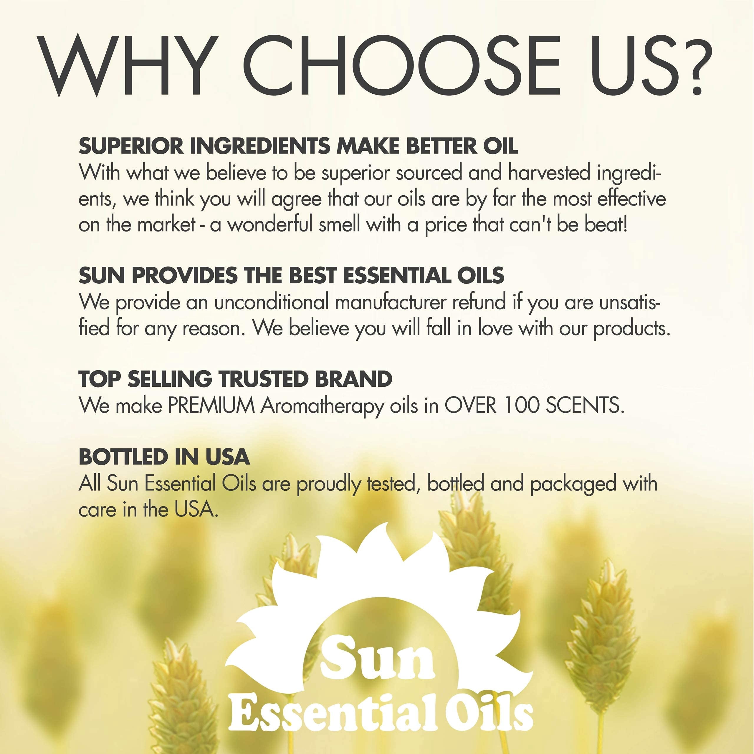 Sun Essential Oils - Chamomile (Roman) Essential Oil 16oz for Aromatherapy, Diffuser, Soothing, Calming, Relieves Stress