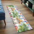 thumbnail image 4 of Summer Gnome Washable Runner Rugs 2'x6', Starfish Shell Butterfly Low Pile Throw Entryway Rug Non-Slip Sturdy Edge Binding Carpet for Indoor Bedside Entrance Bedside, 4 of 9