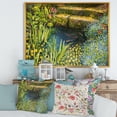 thumbnail image 2 of Designart 'Colorful Silence Flowers At The Lake Side' Lake House Framed Canvas Wall Art Print, 2 of 5