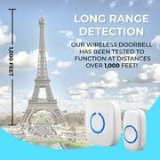 SadoTech Wireless Doorbell Kit - 1000-Foot Range - Model CXR