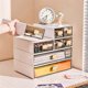 thumbnail image 3 of 8016 Desktop Ins Multi-Stacked Storage Box Dormitory Desk Transparent Drawer Student Stationery Off, 3 of 5