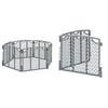 Evenflo Versatile Play Space, Cool Gray with Versatile Play Space 2-Panel Extension, Cool Gray