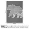 thumbnail image 4 of Orinice Bear Silhouette Warm Lightweight Blanket Soft Fleece Blankets for All Seasons - Excellent Hand Feel, Living Room Sofa Decor, Cow Gifts - Multiple Sizes Available 50x60in, 4 of 6