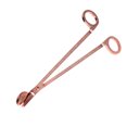 thumbnail image 3 of Rose Gold Stainless Steel Candle Wick Trimmer - Half-Round Patterned Wick Cutter, Rust-Resistant Plated Essential Candle Accessory, Safe & Easy-to-Use Daily Candle Tool for Clean, Even Candle Burning, 3 of 7