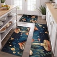 thumbnail image 2 of Colorful Mushroom Eye Black Pattern Kitchen Rugs Sets Of 3,Kitchen Runner Rugs Non Skid Washable,Decorative Kitchen Floor Mats for Kitchen,Sink,Laundry,17"x30"+ 17"x47" + 17"x59", 2 of 6