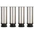 thumbnail image 1 of 4 patas ajustables de 150 mm de altura, patas de armario gruesas Patas de mesa Patas de muebles, acero inoxidable cepillado, altura ajustable de 0 a 15 mm Vienen con acero inoxidable S, 1 of 2