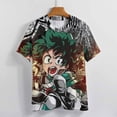 thumbnail image 4 of My Hero Academia Womens T-Shirt Round Neck Short Sleeve Tee Shirts Summer Breathable Tops Blouse 2XL, 4 of 8