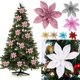 thumbnail image 2 of Adornos navideños artificiales con purpurina de 15 cm para colgar en el árbol de Navidad, para bodas, fiestas de Año Nuevo, 2 of 5