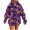 Purple, variant on Halloween Oversized Hoodies for Women Funny Graphic Sweat Shirts Fall Loose Pullover Long Sleeve Sweater Purple, XL