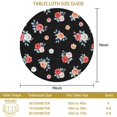 thumbnail image 3 of Pioneer Flower Floral Print Pattern Round Tablecloth 60 X 60 Inch, Wrinkle Resistant Wipeable Table Cloth for Kitchen Dining Picnic Patio Party, 3 of 6