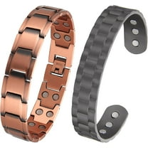 Wollet Copper Magnetic Bracelet for Men, 99.9% Pure Copper Jewelry