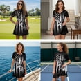 thumbnail image 3 of Aplkyhs Couple Golf Matching Outfits Black American Flag Eagle Matching Couple Golf Shirts Woman Golf Clothing Set with Pocket Built in Shorts Breathable Fabric for Golf Tennis Hiking Running Gym, 3 of 6