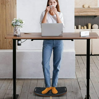Yes4All Wobble Balance Board for Standing Desk/Anti-Fatigue Office Foam Pad  - Standing Desk Mats, Rocker Board, Office Accessories, Wobble Board With  Massage Ball Standard Ver