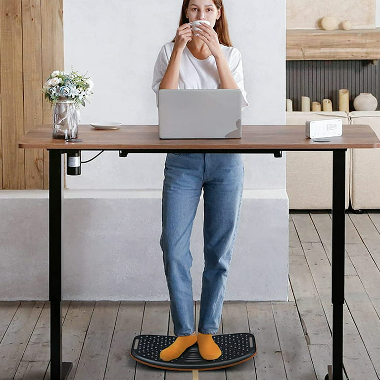 Lixada Anti-Fatigue Standing Desk Mat Ergonomic Comfort Floor Foot Mat Home Office Work, Black