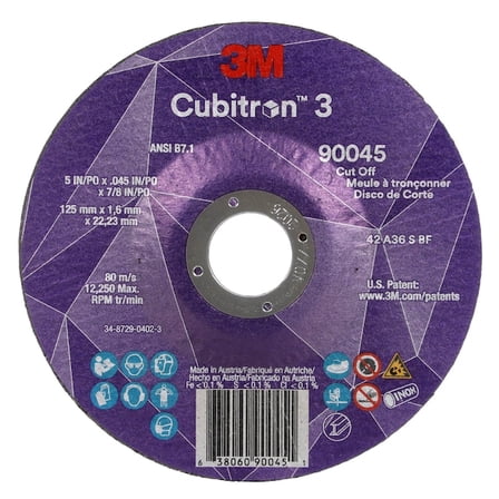 3m Cubitron Cut-Off Wheel,36 Grit 90045