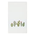 thumbnail image 2 of Authentic Hotel and Spa  Turkish Cotton Cactus Embroidered White 4-piece Towel Set, 2 of 4