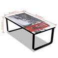 thumbnail image 4 of vidaXL Table Basse avec Cabine Téléphonique Dessus en Verre Imprimé, 4 of 5