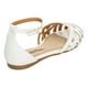 thumbnail image 3 of Sandalias Mujer Berlin Blanco Dama Cruzadas Ligeras Bajas blanco 25 MX, 3 of 10