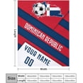 thumbnail image 2 of Custom Blanket for Bed Fans Gift Soccer City Winter Summer Fleece Throw Blankets Personalized Name & Number, 40"x50", 50"x60", 70"x80", 2 of 5