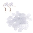 thumbnail image 3 of 200Pc Clear Disc Pads to Stabilize Earrings Ear Comfort Round Disc Earrings Back, 3 of 6