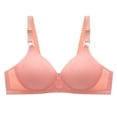 thumbnail image 3 of ALLLIST Plain Women Bras No Underwire Red Bralette Cozy T Shirt Lingerie for Women Size 36-43, 3 of 4
